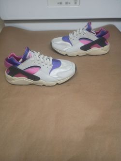 Nike Air Huarache Run PRM Playful Pink/Blue/Sail White FB9697-001 Sz M :12