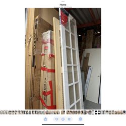 Hi everyone we we have this beautiful door Frameport 24 in. x 96 in. French Solid Wood 12-Lite Clear Glass Pine Wood Interior Door Slab.    Half price