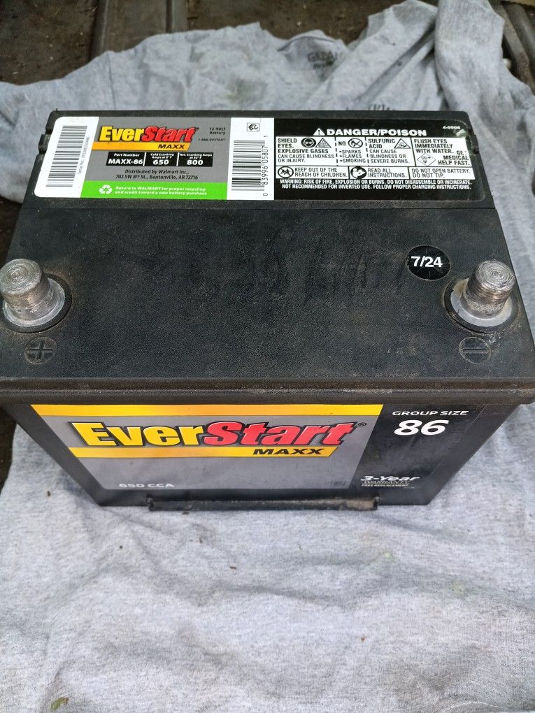 Everstart Battery New !
