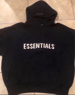 essentials knit hoodie