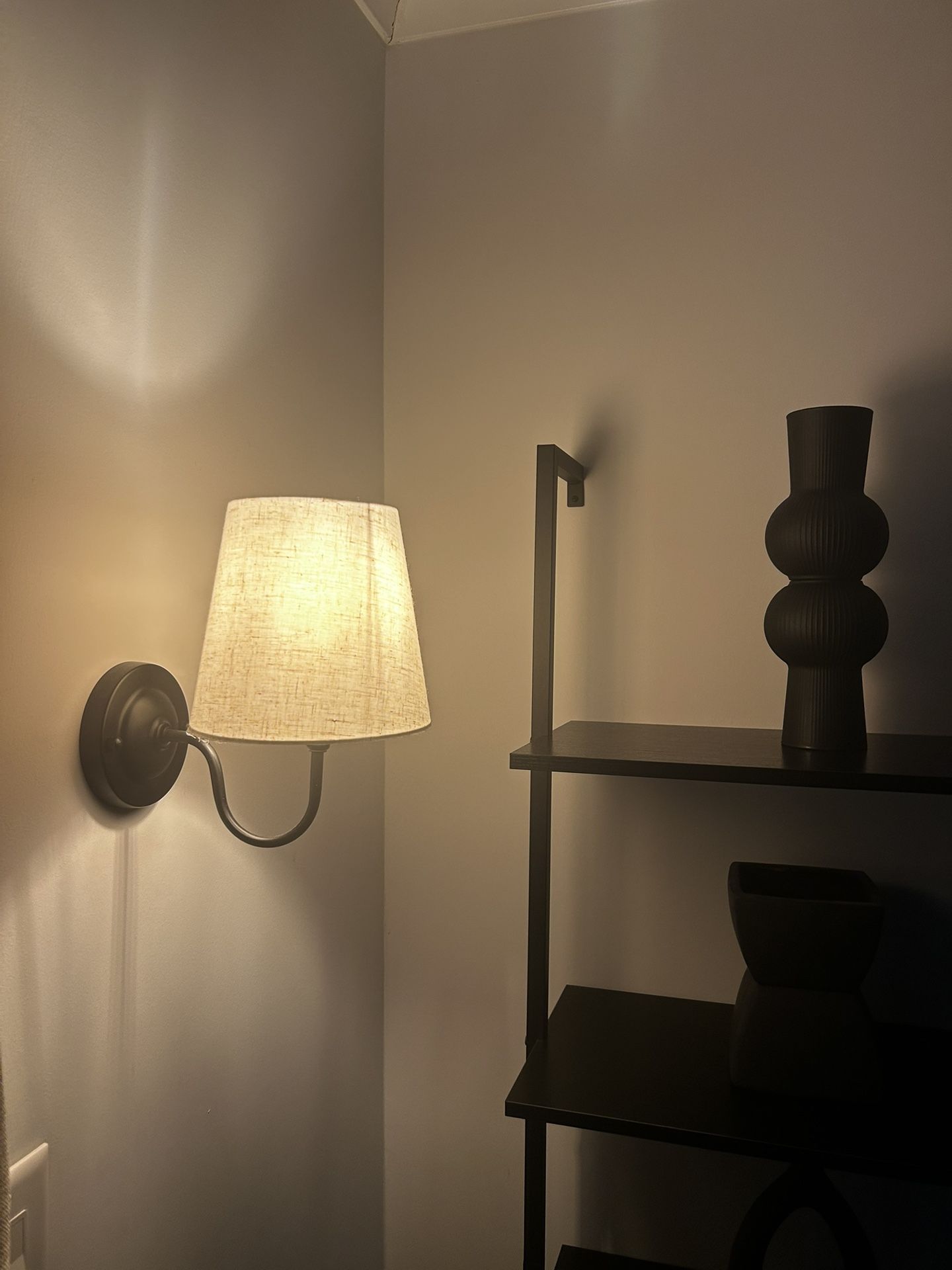 Beautiful Sconce With Linen Shade