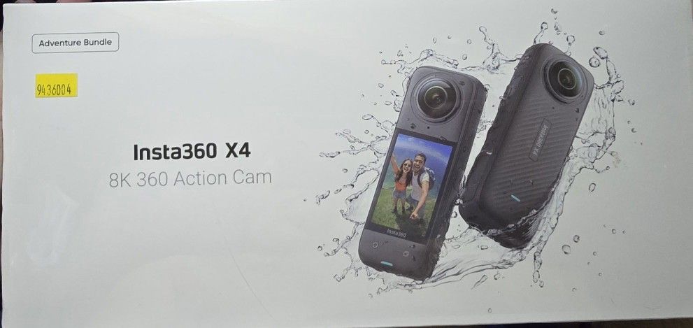Insta 360×4 Adventure Bundle 8k Action Camera 