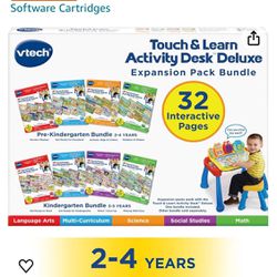 VTech Activity Desk 4-in-1 Pre-Kindergarten Expansion Pack Bundle 