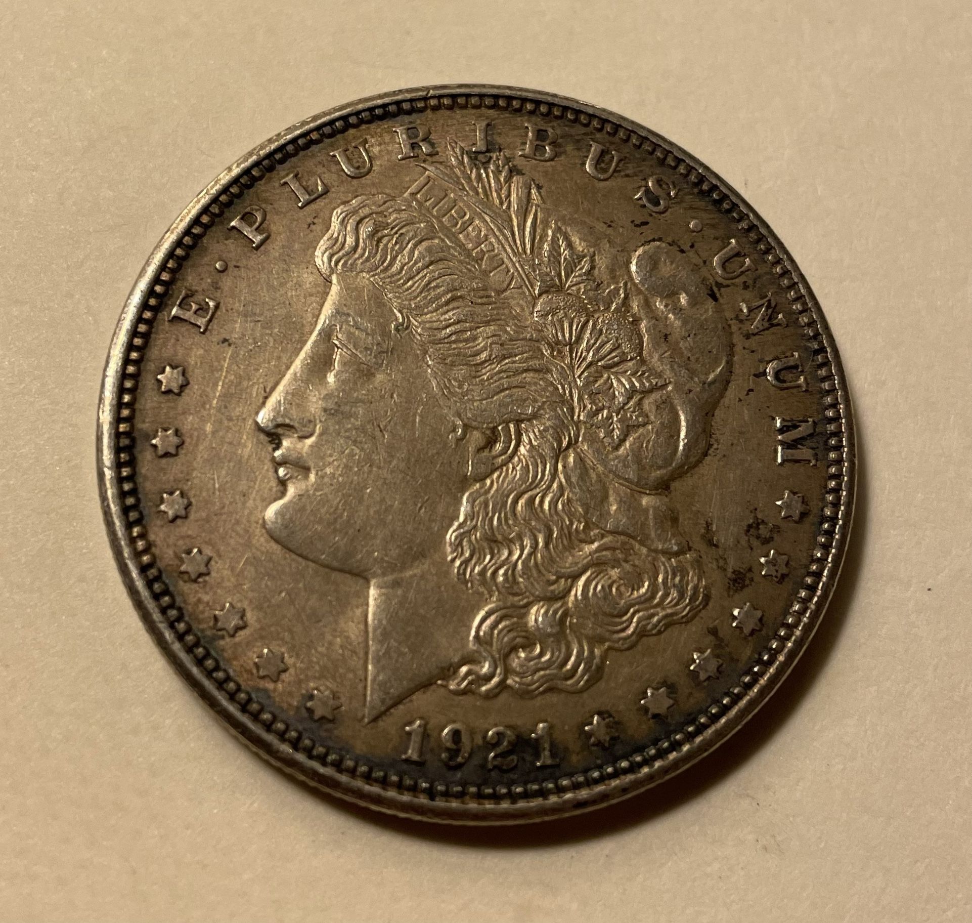 1921 D Morgan Silver Dollar