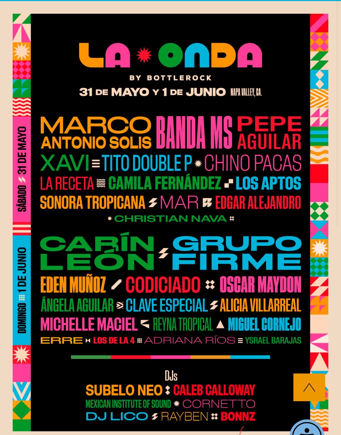 La Onda Mirado Tickets (Sunday Only) OBO
