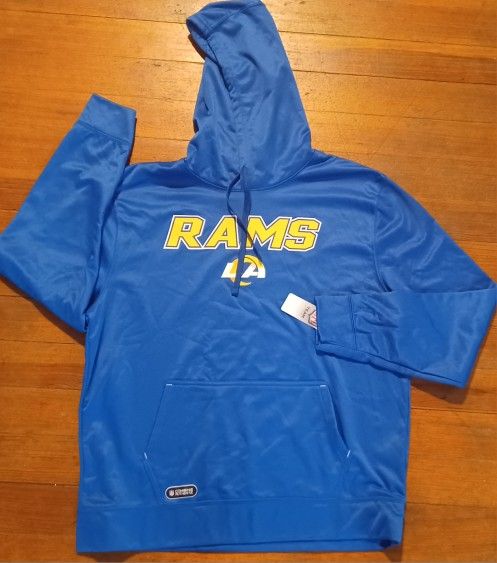 Men's Size Medium Los Angeles Rams New Tags Hoodie NFL Gear Stafford Puka