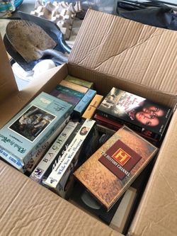 Box of vhs tapes