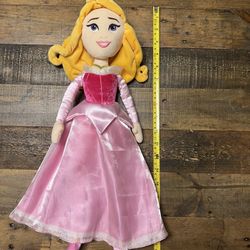 Rare Pink Aurora Disney Plush Doll 