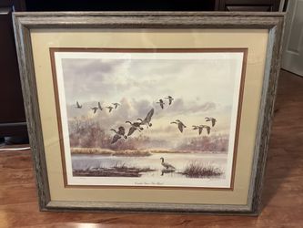 Framed LE Print – "Canada Geese - Deer Island" by James C. Westall Jr.