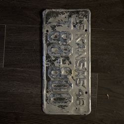 Vintage License Plate