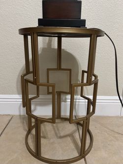 Gold Geometric Accent Table – $25 OBO