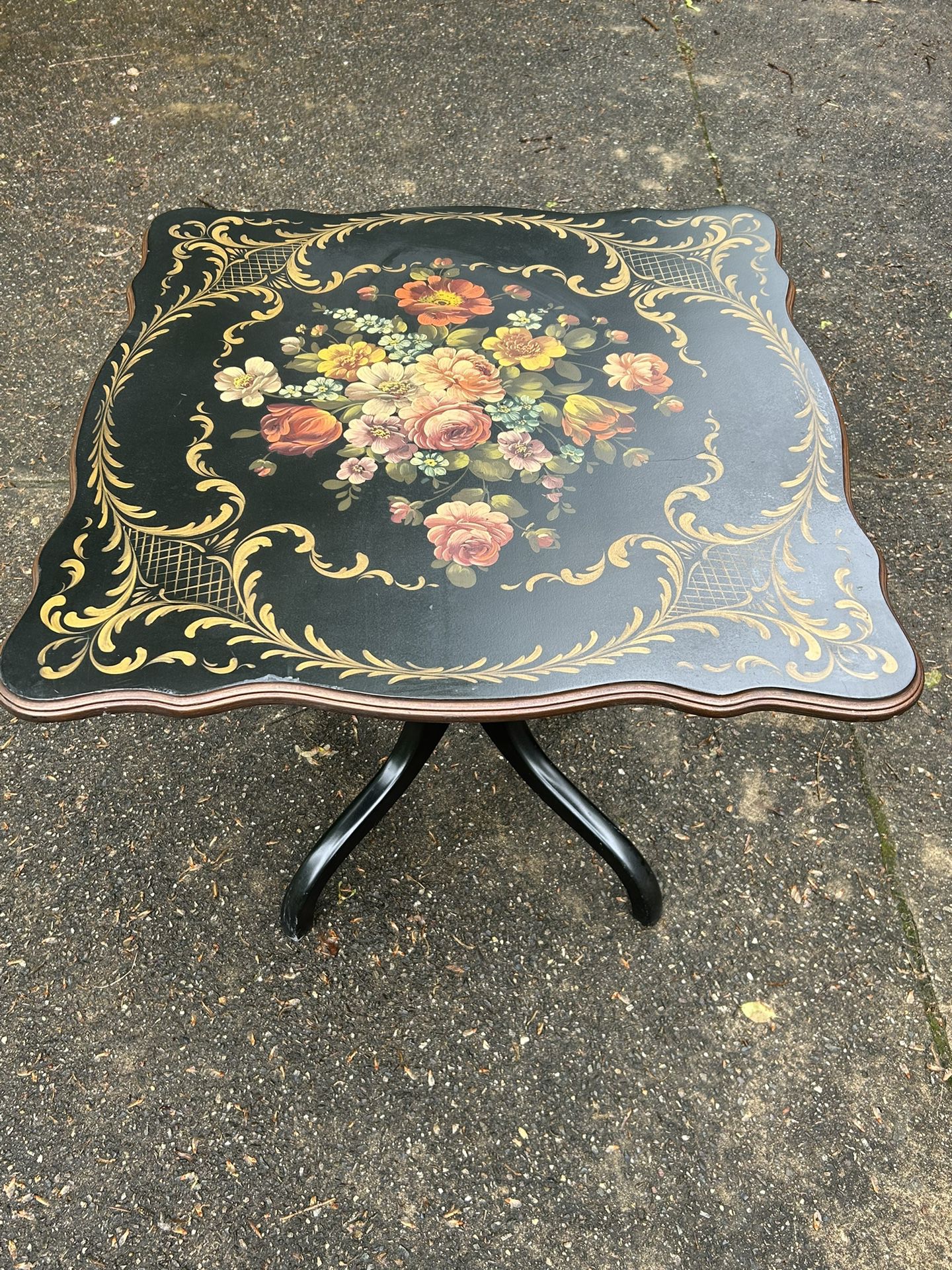 Painted Wood Table 