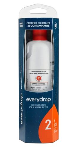everydrop® by Whirlpool - Water and ice filter 2 for refrigerator, EDR2RXD1, one-off package. New$30 Pick Up