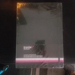 Ironlak 21x29.7cm Artist's Sketchbook. 192 White Pages. 120gsm Acid-free Paper