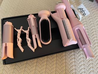 Pink Multi-Attachment Hair Styling Set