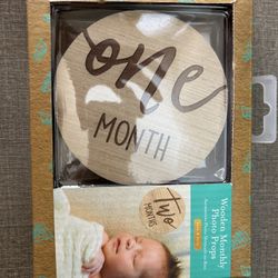 Baby Wooden Monthly Milestone 