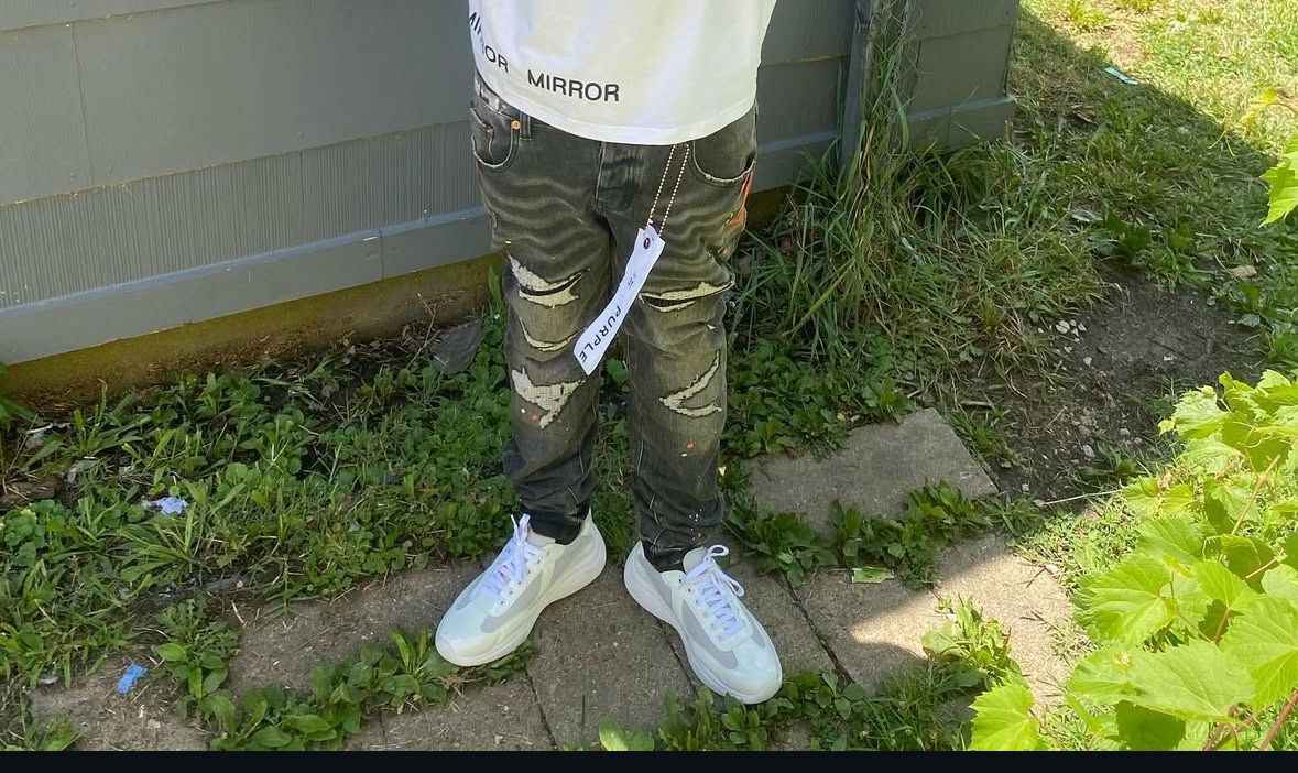 Purple Designer Jeans