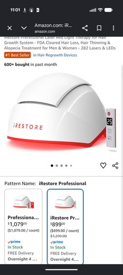 iRestore Professional Laser Hair Growth System – FDA Cleared