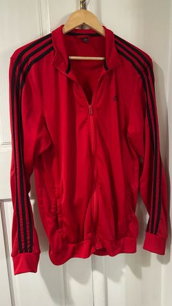 Adidas Men's 3 Stripe Sport Jacket , Large