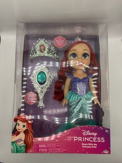 Disney Princess Share with Me Ariel 14" Inch Doll with Brush and Tiara