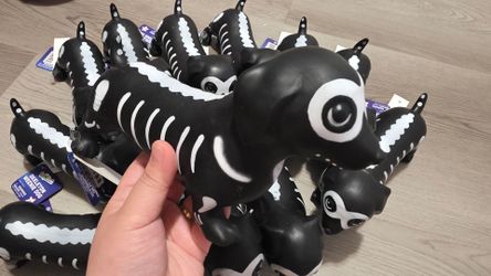 Skeleton Weenie Dog Rubber Toy