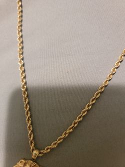 14k Solid Gold Necklace 
