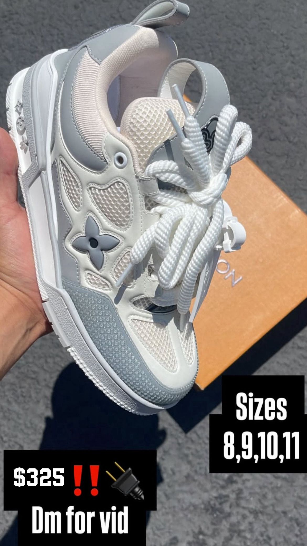 Louis Vuitton LV skate Grey