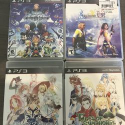 Final Fantasy and Kingdom Hearts PS3 Game Lot 