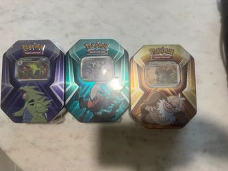Pokemon Whammy tin set