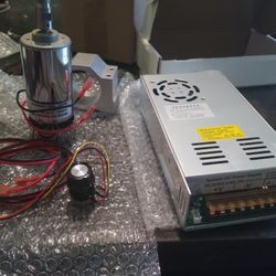 Air-cooled 300w Brush De Spindle Motor With 0-48v 