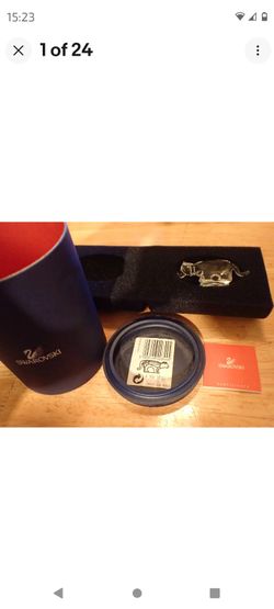 Swarovski Crystal Zodiac Tiger (contact info removed) 622844 Birthday gift origin box/papers