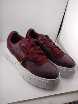 Puma Mayze Stack Edgy Cord * Leather Burgundy - Women's 11 @