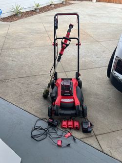 Craftsman Brushless Cordless Lawn Mower with Trimmer