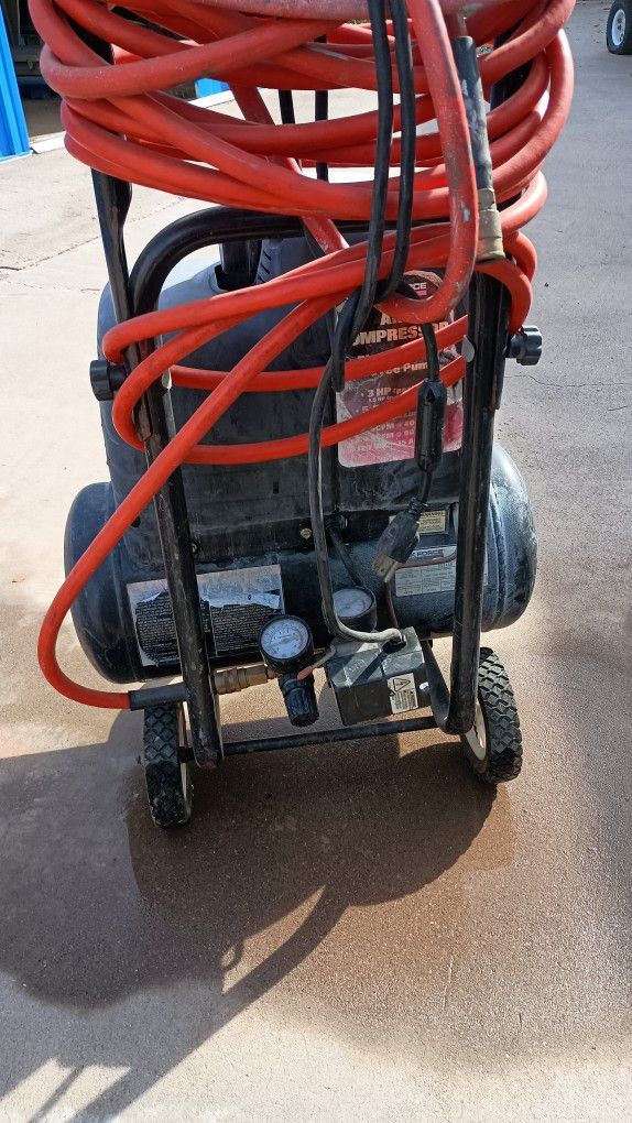 Air Compressor And 2 Nail Guns