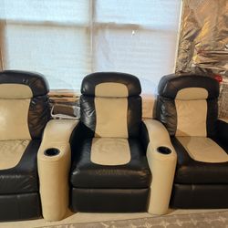 Power Reclining Theatre Chairs