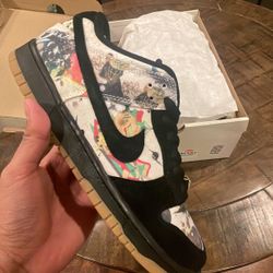 Nike SB Dunk Low Supreme Rammellzee Size 10