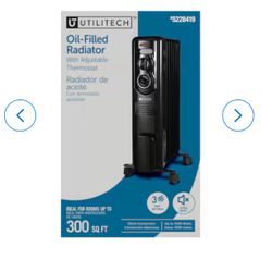 Utility Indoor Electric Space Heater with Thermostat