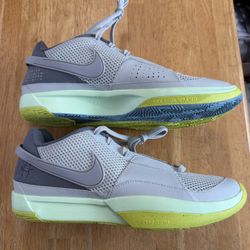 New Nike Ja Morant 1 Silver Gray Volt Basketball Shoes Men’s 11