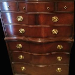 Drexel Travis Court Mahogany Chest of Drawers And End Table 