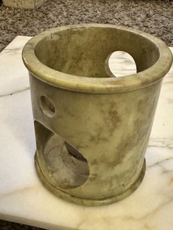 Vantage Wax melt burner Natural marble