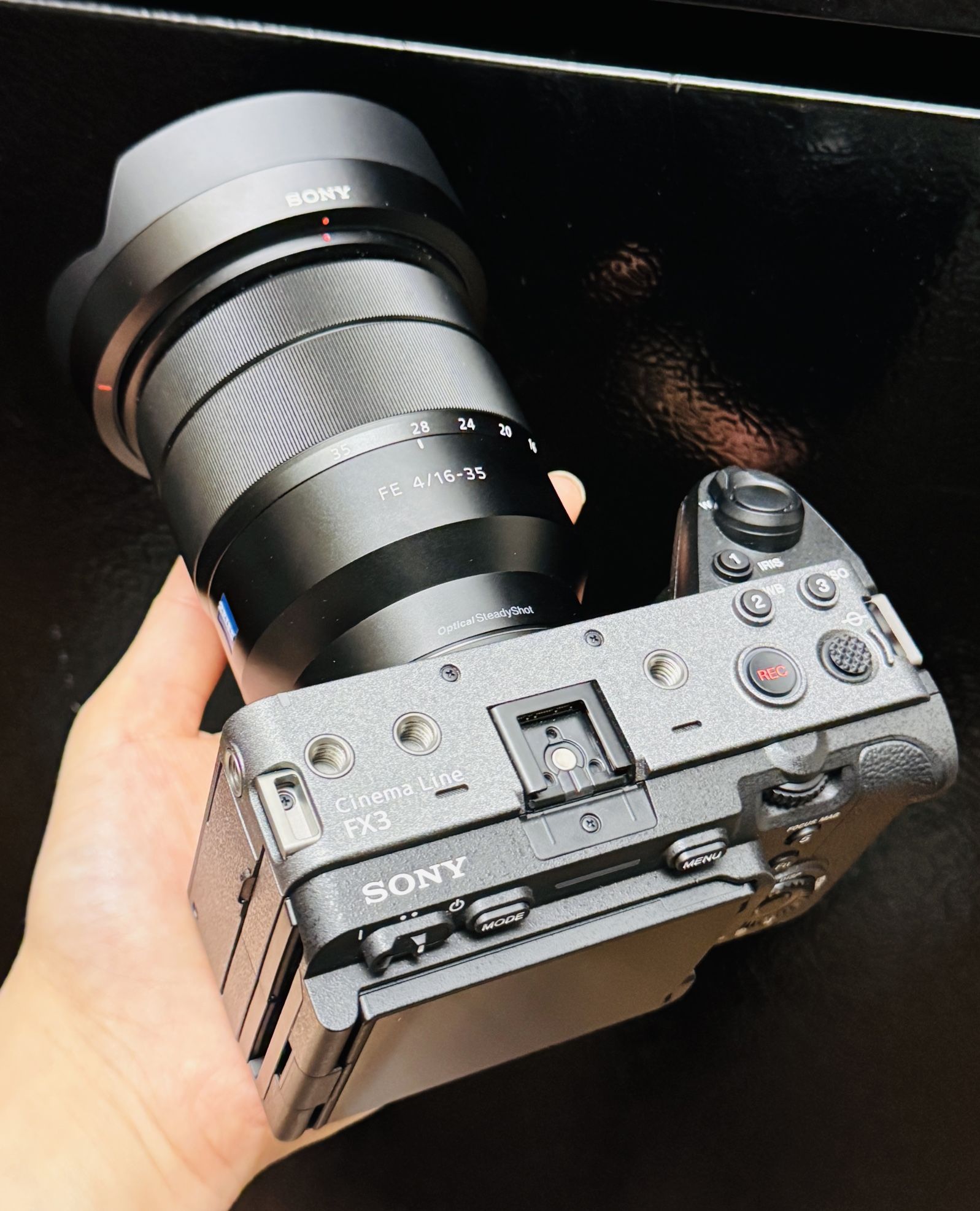 Sony Alpha FX3 Cinema Line Full Frame Camera Body With Sony Vario Tessar T FE 16-35mm f4 ZA OS