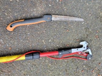 Corona 14' Pole saw + Fiskars Handsaw + Tabor Handsaw