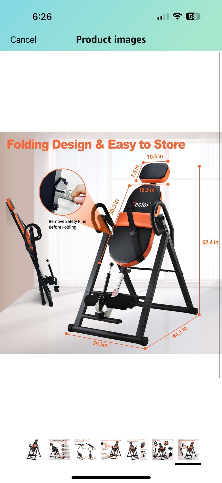 Teclor Inversion Table