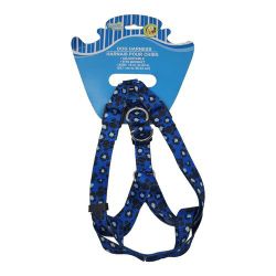 New paw print dog print harness leash Vest S Small M Medium activities pet 