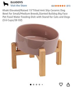 Raised dog bowl