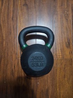 53LB Powder coated cast iron Kettlebell