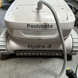 Corded Poolmate Hydro 4 Robotic Pool Vacuum Cleaner,Wall Climbing App Control Dual Turb