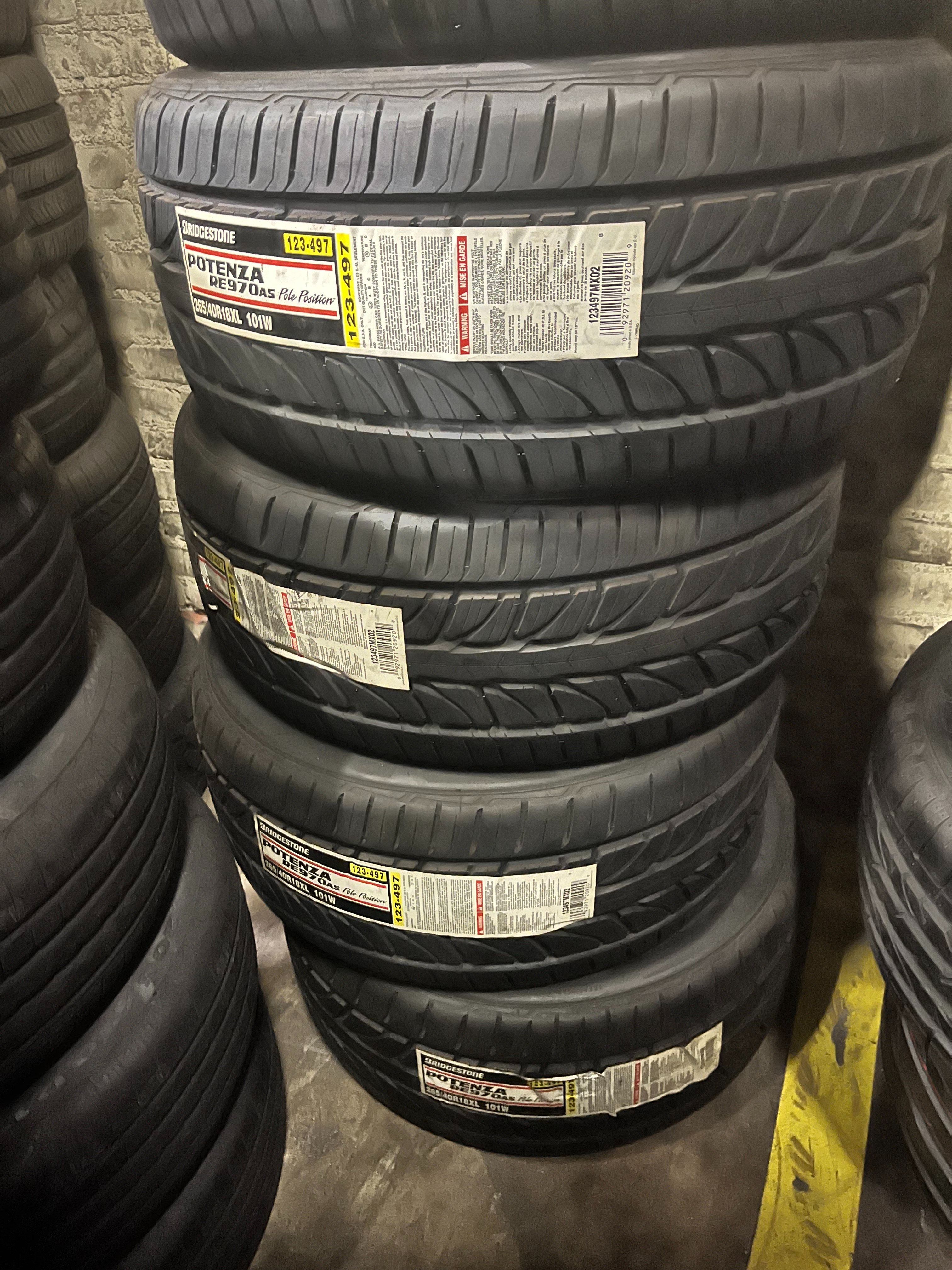 Bridgestone Potenza RE970S Tire for Euro performance 265/40R18