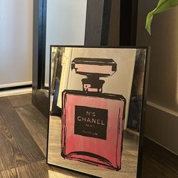 Channel mirror wall art