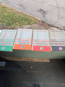 The child's world book 40's or 50's set of four